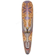 Wood Orange Grey Aboriginal Mask 150 cm