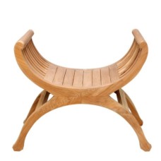 Solid Teak Accent Chair Natural Finish