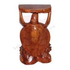 Wood Single Sea Turtle Table 60 cm