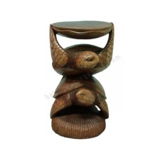 Wood Table Double Sea Turtle 65 cm