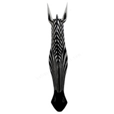 Wood Black White Zebra Mask 100 cm