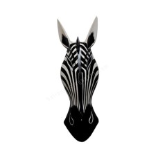 Wood Black White Zebra Mask 50 cm