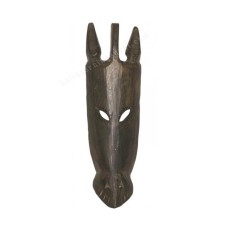 Wood Antique Brown Zebra Mask 50 cm