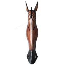 Wood Brown Black Zebra Mask 100 cm