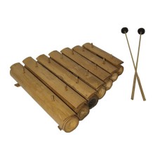 Natural Bamboo Rindik Gamelan 38 cm