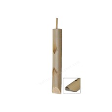 Bamboo Flute Burned Double Wave 13 cm