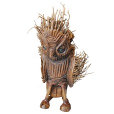 Bamboo Root Standing Owl