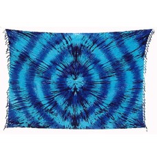 Batik Sarong Tie Dye Turquoise Blue