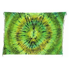 Batik Sarong Tie Dye Green Motif