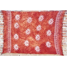 Batik Sarong Brown White Big Suns