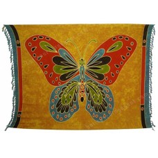 Batik Sarong Painted Butterfly Motif