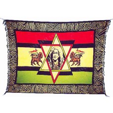 Sarong Bob Marley Star And Lion Motif