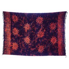 Batik Sarong Black Brown Big Suns