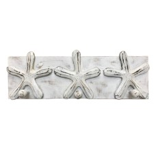 Wood Hanger Starfish White Wash 40 cm