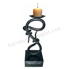 Iron Twisted Candle Stick Holder 35 cm