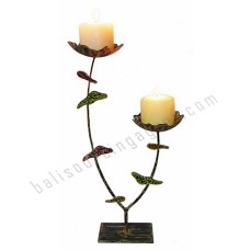 Iron Candle Stick Two Holders 47 cm