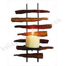 Iron Candle Stick Wall Screen 35 cm