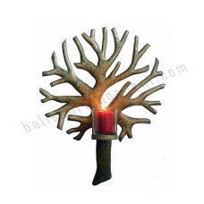 Iron Candle Stick Banyan Tree 36 cm