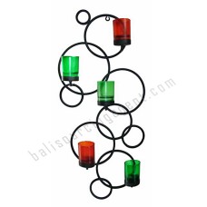 Iron Candle Stick Bubbles Screen 63 cm