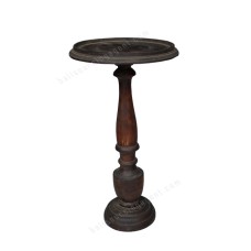 Wood Candle Holder Antique Brown 60 cm