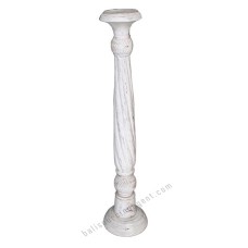 Wood White Wash Candle Stick 100 cm