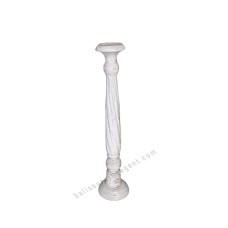 Wood White Wash Candle Stick 60 cm