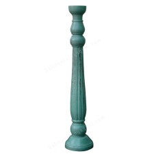 Wood Candle Holder Light Blue 100 cm