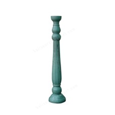 Wood Candle Holder Light Blue 60 cm