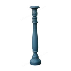 Wood Candle Holder Dark Blue 80 cm