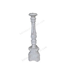 Wood White Candle Holder 50 cm