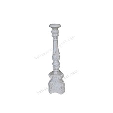 Wood Candle Holder White 40 cm