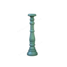 Wood Candle Holder Light Blue 30 cm