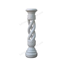 Wood White Candle Holder 60 cm