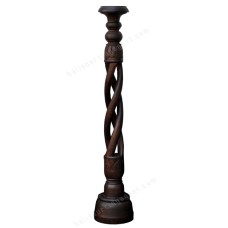 Wood Candle Holder Brown 100 cm