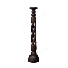 Wood Brown Candle Holder 80 cm