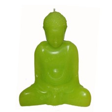 Candle Lime Green Bekro Dye Buddha 18 cm