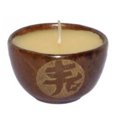 Ceramic Candle Cinnamon Scented 9 cm