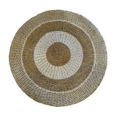 Straw Grass Round Rug Natural Brown 100 cm