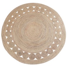 Straw Grass Round Rug Natural 150 cm