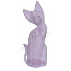 Wood Cat Light Purple Flower 25 cm