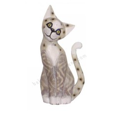 Wood Cat Brown White Wash 30 cm