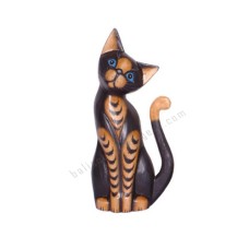 Wood Cat Stripes Long Tail 30 cm