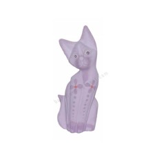 Wood Cat Light Purple Flower 20 cm