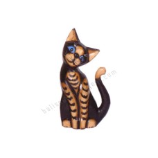 Wood Cat Stripes Long Tail 20 cm