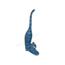 Wood Cat Stretching Black Stripes 25 cm