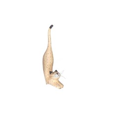 Wood Cat Stretching Cream Black Ears 20 cm