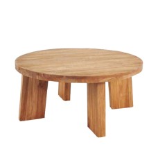 Round Reclaimed Teak Coffee Table