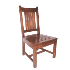 Teak Dining Chair Slat Seat VITALIA