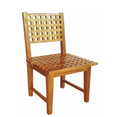 Teak Armless Dining Chair LIBRINA