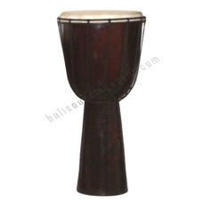 Wood Djembe Plain Dark Brown 70 cm